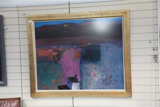 § Barbara Rae (1943-) Farm, Koo Valley 38.5 x 49in.
